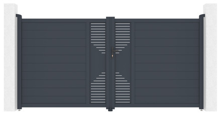 Brána G21 Marion 350x173 cm dvoukřídlá, antracitová (2)