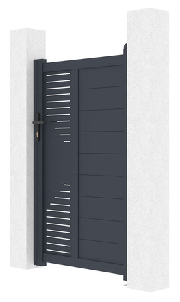 Branka G21 Marion 100x158 cm pravá, antracitová (1)