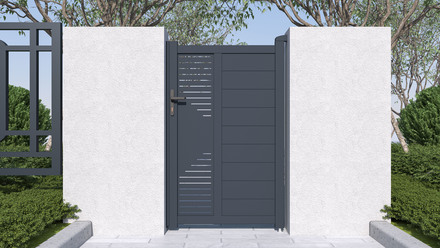 Branka G21 Marion 100x158 cm pravá, antracitová (4)