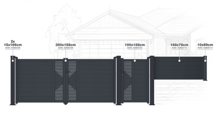 Branka G21 Marion 100x158 cm pravá, antracitová (5)