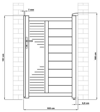 Branka G21 Marion 100x158 cm pravá, antracitová (8)