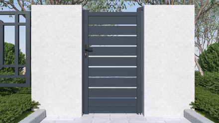 Branka G21 Reno 100x176 cm pravá, antracitová (4)