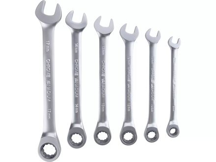 Ráčnové klíče Total THT102RK566 očkoploché, sada 6ks, 8-17mm, industrial