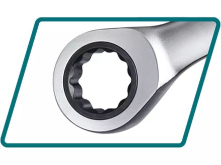 Ráčnové klíče Total THT102RK566 očkoploché, sada 6ks, 8-17mm, industrial (1)