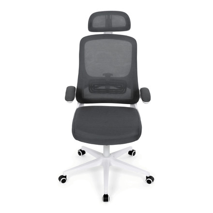 Kancelářská židle Autronic šedá síťovina, šedý plast, plastový kříž, kolečka pro tvrdé podlahy (KA-Q843 GREY) (13)