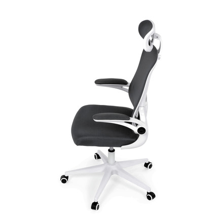 Kancelářská židle Autronic šedá síťovina, šedý plast, plastový kříž, kolečka pro tvrdé podlahy (KA-Q843 GREY) (16)