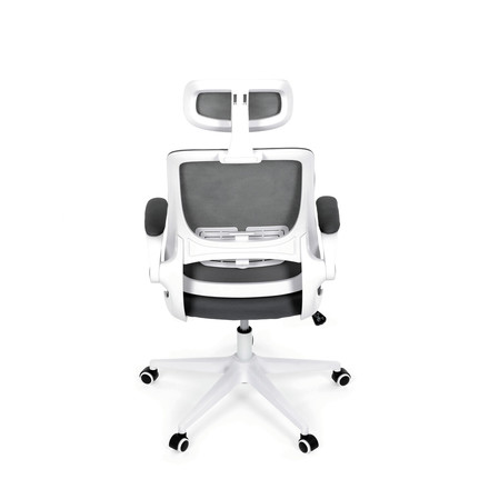 Kancelářská židle Autronic šedá síťovina, šedý plast, plastový kříž, kolečka pro tvrdé podlahy (KA-Q843 GREY) (19)