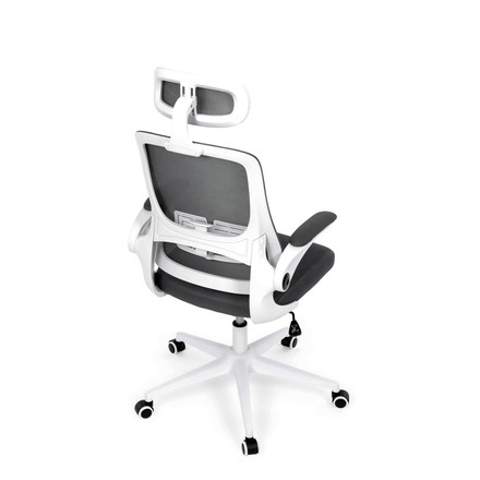 Kancelářská židle Autronic šedá síťovina, šedý plast, plastový kříž, kolečka pro tvrdé podlahy (KA-Q843 GREY) (20)