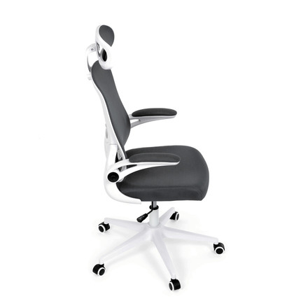 Kancelářská židle Autronic šedá síťovina, šedý plast, plastový kříž, kolečka pro tvrdé podlahy (KA-Q843 GREY) (22)