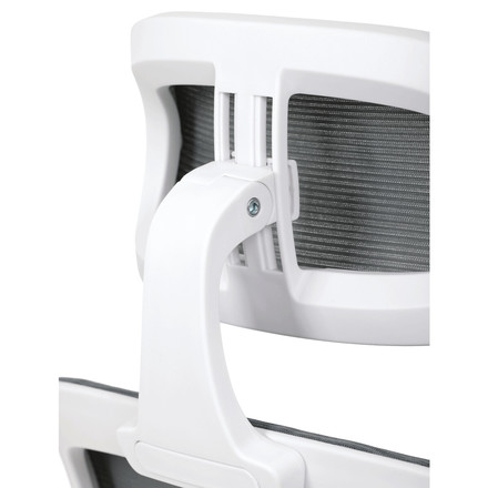 Kancelářská židle Autronic šedá síťovina, šedý plast, plastový kříž, kolečka pro tvrdé podlahy (KA-Q843 GREY) (37)