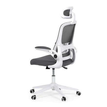 Kancelářská židle Autronic šedá síťovina, šedý plast, plastový kříž, kolečka pro tvrdé podlahy (KA-Q843 GREY) (5)