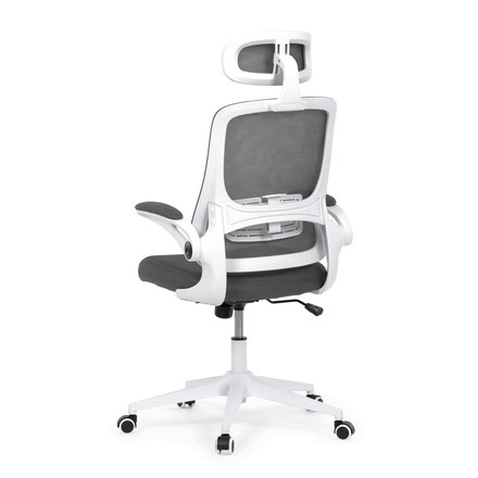 Kancelářská židle Autronic šedá síťovina, šedý plast, plastový kříž, kolečka pro tvrdé podlahy (KA-Q843 GREY) (6)