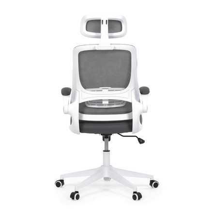 Kancelářská židle Autronic šedá síťovina, šedý plast, plastový kříž, kolečka pro tvrdé podlahy (KA-Q843 GREY) (7)