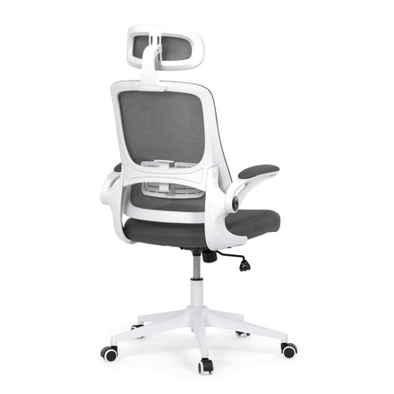 Kancelářská židle Autronic šedá síťovina, šedý plast, plastový kříž, kolečka pro tvrdé podlahy (KA-Q843 GREY) (8)