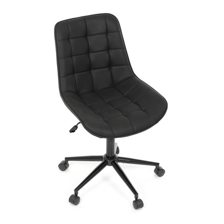 Kancelářská židle Autronic černá látka v dekoru broušené kůže, černý kovový kříž (KA-V3120 BK3) (24)
