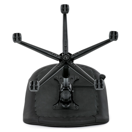 Kancelářská židle Autronic černá látka v dekoru broušené kůže, černý kovový kříž (KA-V3120 BK3) (37)