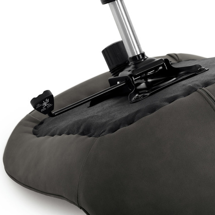 Kancelářská židle Autronic šedá látka v dekoru broušené kůže, černý kovový kříž (KA-V3120 GREY3) (35)