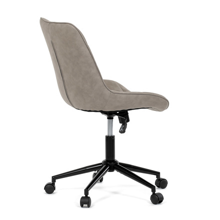 Kancelářská židle Autronic béžová látka v dekoru broušené kůže, černý kovový kříž (KA-V3120 LAN3) (9)