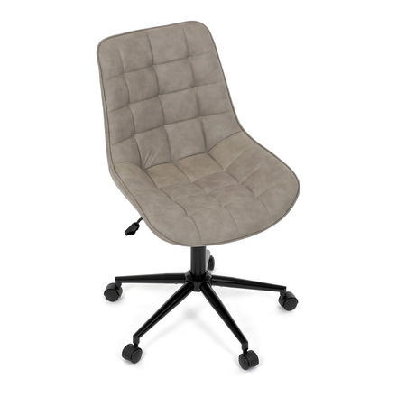Kancelářská židle Autronic béžová látka v dekoru broušené kůže, černý kovový kříž (KA-V3120 LAN3) (24)