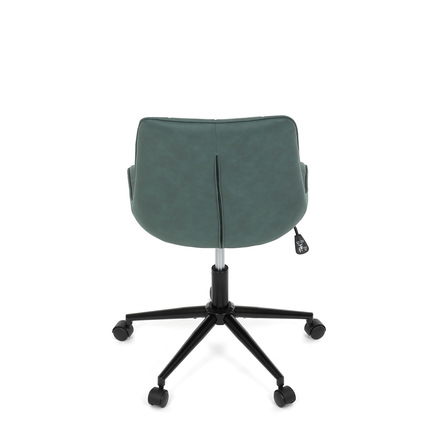 Kancelářská židle Autronic zelená látka v dekoru broušené kůže, černý kovový kříž (KA-V3120 GRN3) (19)