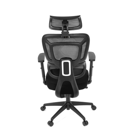 Kancelářská židle Autronic černá síťovina, posuvný opěrák, plastový kříž, kolečka na tvrdé podlahy, 4D područky (KA-Y358 BK) (18)