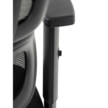 Kancelářská židle Autronic černá síťovina, posuvný opěrák, plastový kříž, kolečka na tvrdé podlahy, 4D područky (KA-Y358 BK) (28)