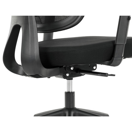 Kancelářská židle Autronic černá síťovina, posuvný opěrák, plastový kříž, kolečka na tvrdé podlahy, 4D područky (KA-Y358 BK) (44)