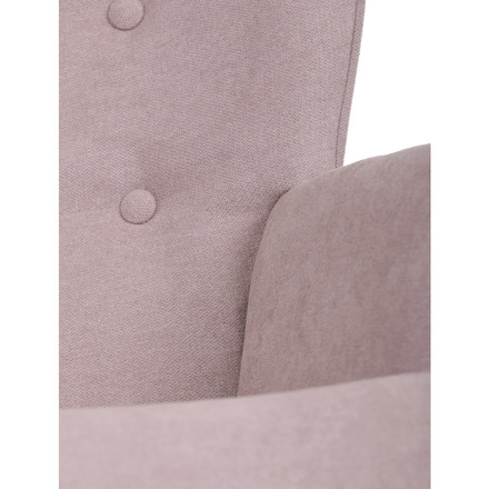 Houpací křeslo Autronic potah růžová látka, dřevěné nohy, masiv kaučukovník (AK-371 PINK2) (26)