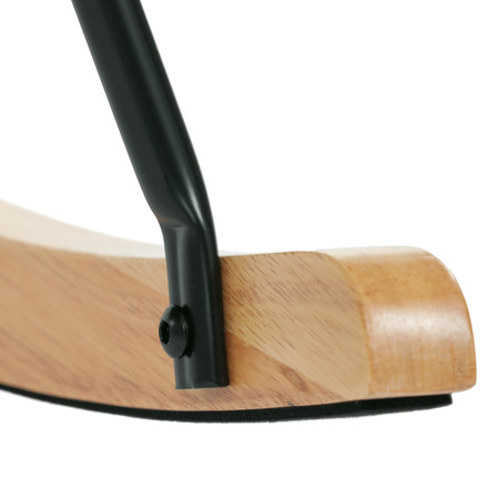 Houpací křeslo Autronic potah růžová látka, dřevěné nohy, masiv kaučukovník (AK-371 PINK2) (36)