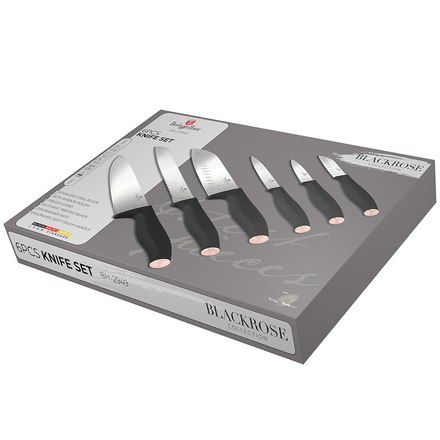 Sada nožů Berlingerhaus BH-2949 6 ks nerez Black Rose Collection (2)