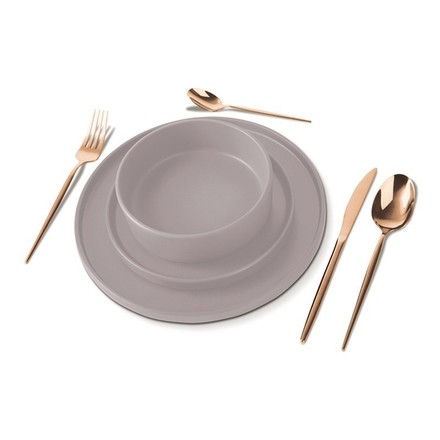 Jídelní sada talířů Berlingerhaus BH-10006 18 ks Taupe Collection (1)