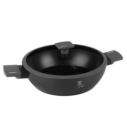 Pánev hluboká s titanovým povrchem Berlingerhaus BH-8129 s poklicí 30 cm Antracit Collection