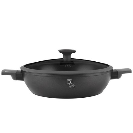 Pánev hluboká s titanovým povrchem Berlingerhaus BH-8129 s poklicí 30 cm Antracit Collection (3)