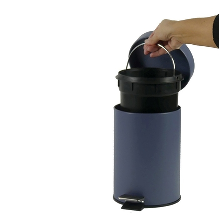 Kosmetický koš Kela KL-24292 Monaco kov modrá 3l (5)