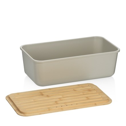 Chlebník Kela KL-12638 Apart plast / dřevo bílá (1)