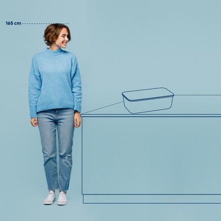 Chlebník Kela KL-12638 Apart plast / dřevo bílá (3)