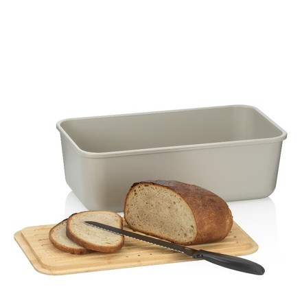 Chlebník Kela KL-12638 Apart plast / dřevo bílá (8)