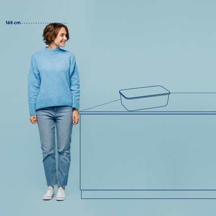 Chlebník Kela KL-12637 Apart plast světle šedý (3)