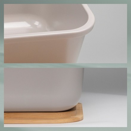 Chlebník Kela KL-12637 Apart plast světle šedý (5)