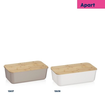 Chlebník Kela KL-12637 Apart plast světle šedý (6)
