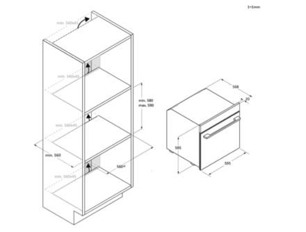 Samostatná vestavná trouba Haier H6 ID46G3HTB  Titanium (2)