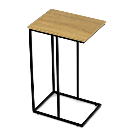 Odkládací stůl Autronic Odkládací stůl, MDF deska, dekor divoký dub, černý kov (CT-G1040 OAK) (14)