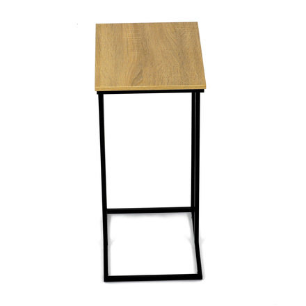 Odkládací stůl Autronic Odkládací stůl, MDF deska, dekor divoký dub, černý kov (CT-G1040 OAK) (16)