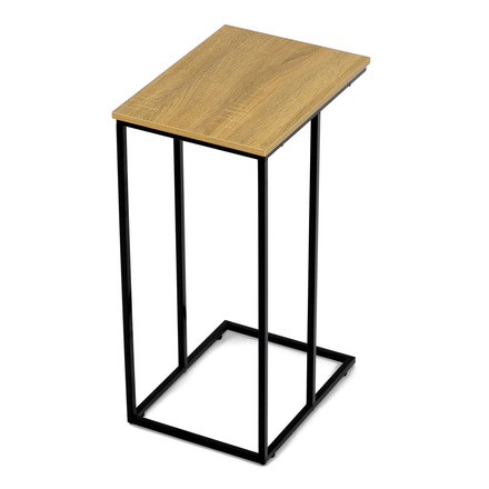 Odkládací stůl Autronic Odkládací stůl, MDF deska, dekor divoký dub, černý kov (CT-G1040 OAK) (23)