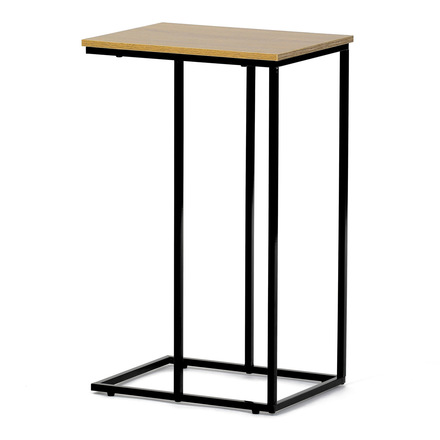 Odkládací stůl Autronic Odkládací stůl, MDF deska, dekor divoký dub, černý kov (CT-G1040 OAK) (8)