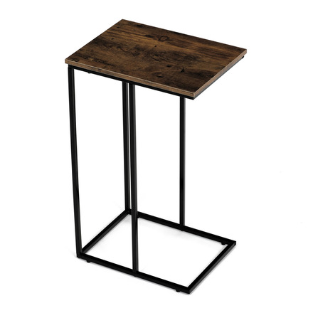 Odkládací stůl Autronic Odkládací stůl, MDF deska, dekor staré dřevo, černý kov (CT-G1040 OLW) (14)