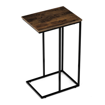 Odkládací stůl Autronic Odkládací stůl, MDF deska, dekor staré dřevo, černý kov (CT-G1040 OLW) (18)
