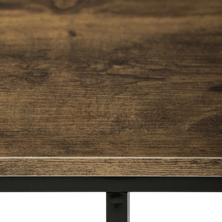 Odkládací stůl Autronic Odkládací stůl, MDF deska, dekor staré dřevo, černý kov (CT-G1040 OLW) (27)