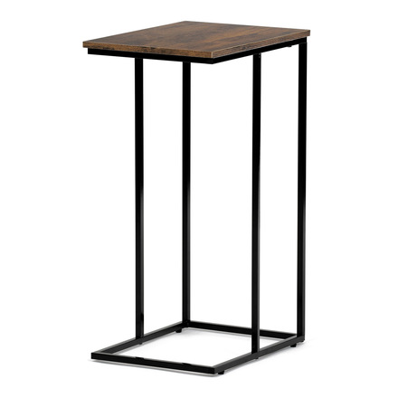 Odkládací stůl Autronic Odkládací stůl, MDF deska, dekor staré dřevo, černý kov (CT-G1040 OLW) (5)
