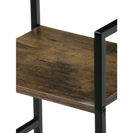 Regál Autronic Regál, 3 police, dekor staré dřevo, MDF, černý lak (GD-213 OLW) (27)